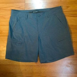 Eddie Bauer Flexion Amphib Gray Womens Hiking Shorts